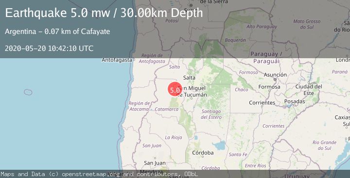 Map of CATAMARCA, ARGENTINA