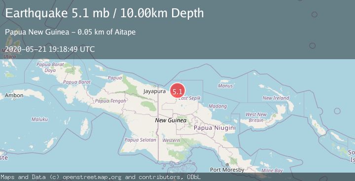 Map of NEAR N COAST OF NEW GUINEA, PNG.