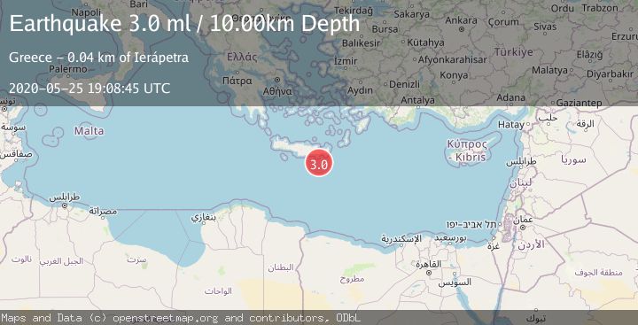 Map of CRETE, GREECE