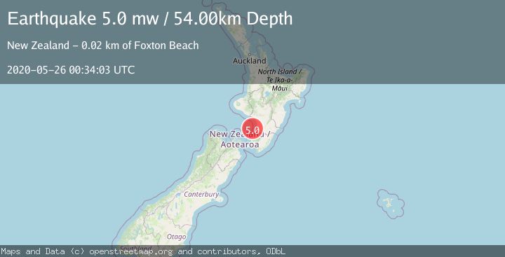 Map of COOK STRAIT, NEW ZEALAND