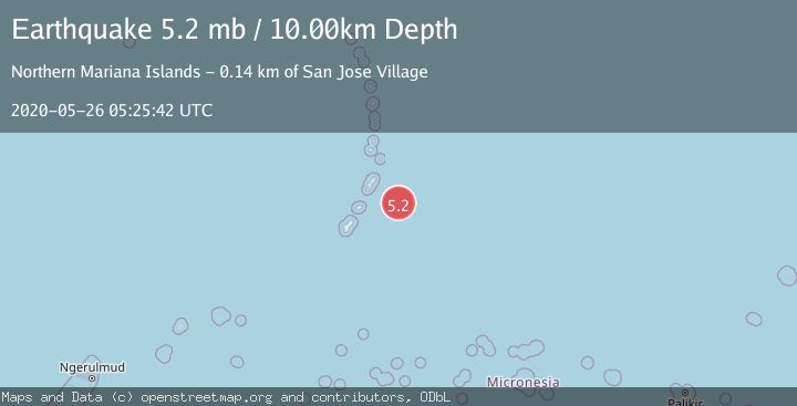 Map of ROTA REGION, N. MARIANA ISLANDS