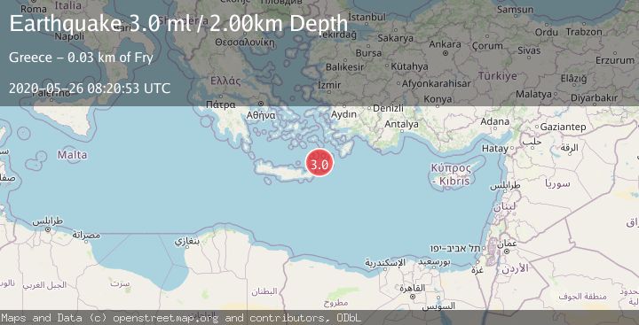 Map of CRETE, GREECE
