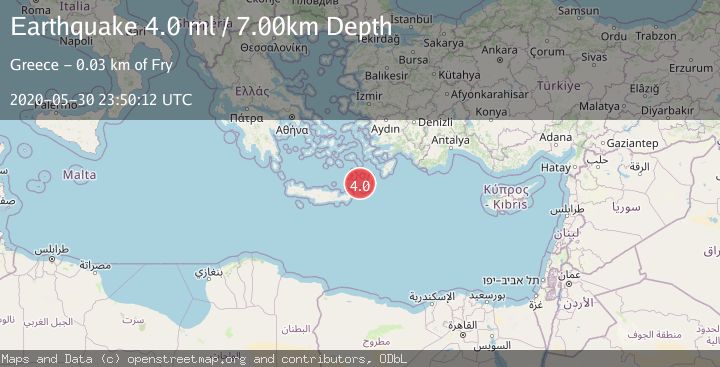 Map of CRETE, GREECE