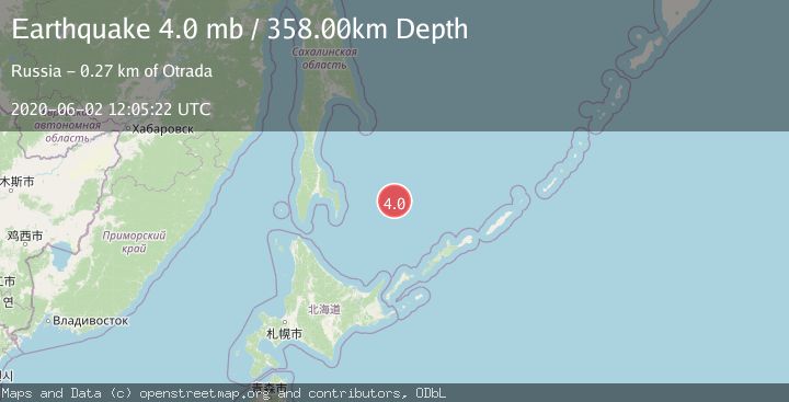 Map of SEA OF OKHOTSK