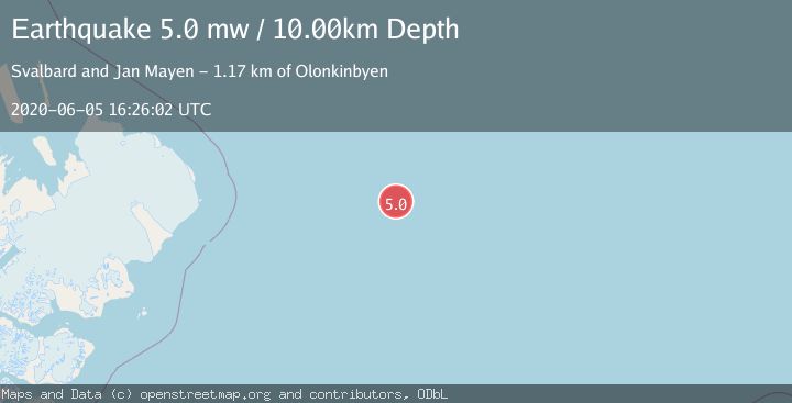 Map of NORTH OF SVALBARD