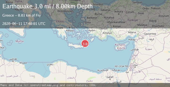 Map of CRETE, GREECE