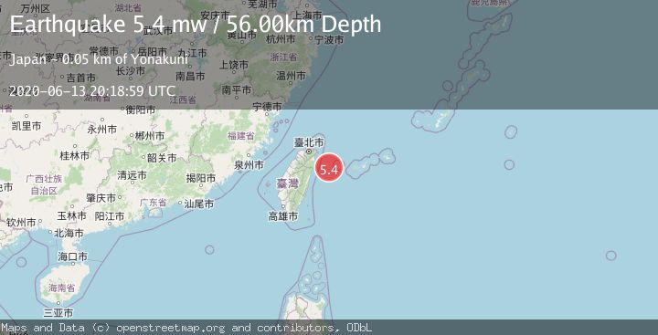 Map of TAIWAN REGION