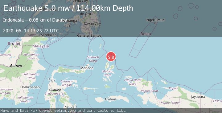 Map of HALMAHERA, INDONESIA