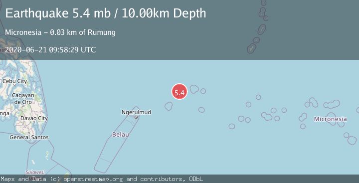 Map of STATE OF YAP, MICRONESIA