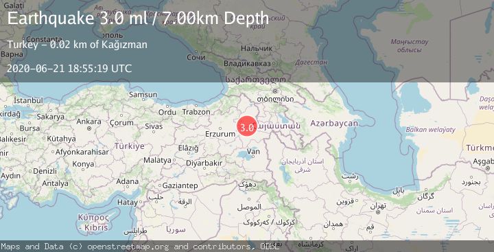 Map of EASTERN TURKEY