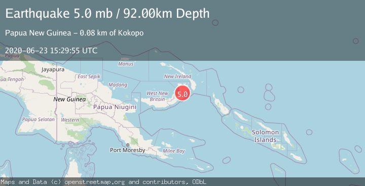 Map of NEW BRITAIN REGION, P.N.G.