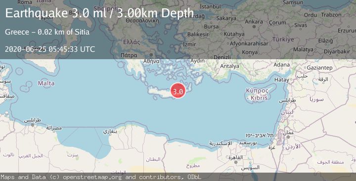 Map of CRETE, GREECE