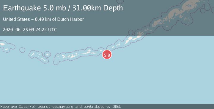 Map of FOX ISLANDS, ALEUTIAN ISLANDS