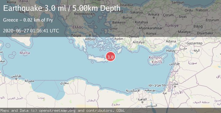 Map of CRETE, GREECE