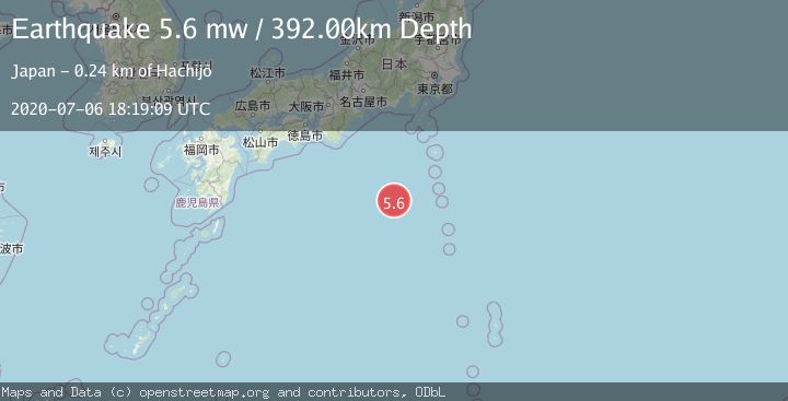 Map of IZU ISLANDS, JAPAN REGION