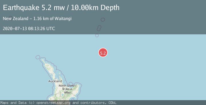 Map of SOUTH OF KERMADEC ISLANDS