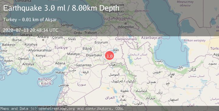 Map of EASTERN TURKEY