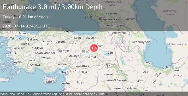Map of EASTERN TURKEY