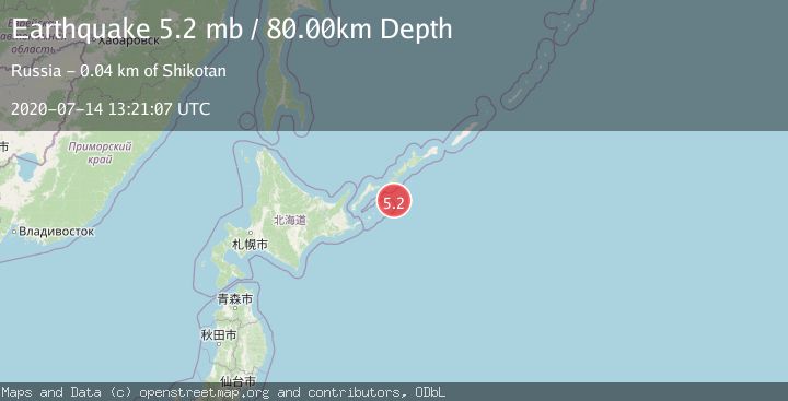 Map of KURIL ISLANDS