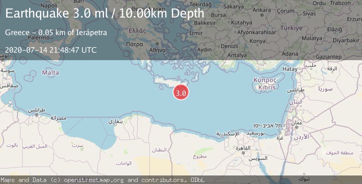 Map of CRETE, GREECE