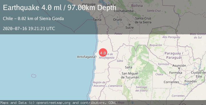 Map of ANTOFAGASTA, CHILE