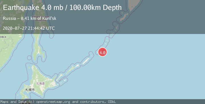 Map of KURIL ISLANDS
