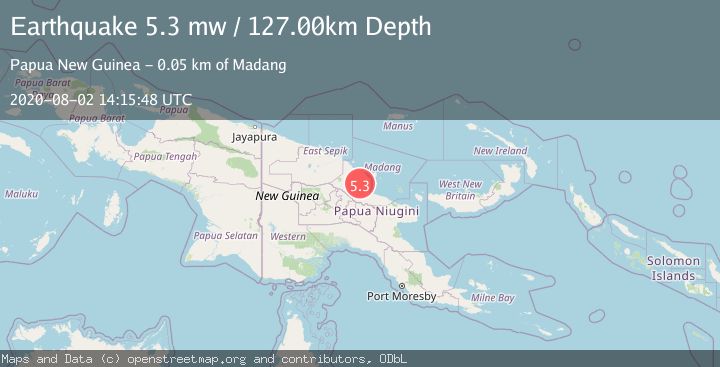 Map of EASTERN NEW GUINEA REG., P.N.G.