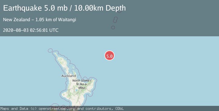 Map of SOUTH OF KERMADEC ISLANDS