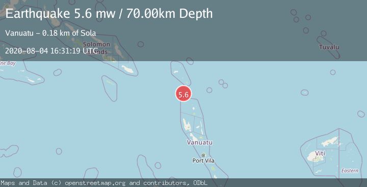 Map of SANTA CRUZ ISLANDS