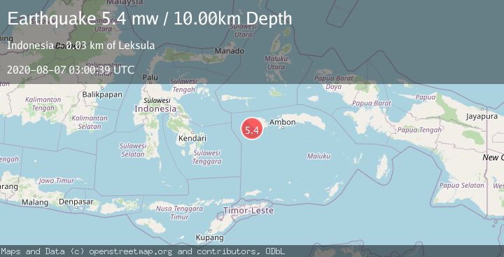 Map of BURU, INDONESIA