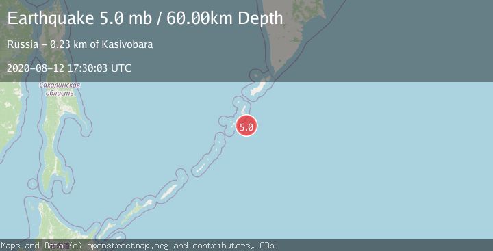 Map of KURIL ISLANDS