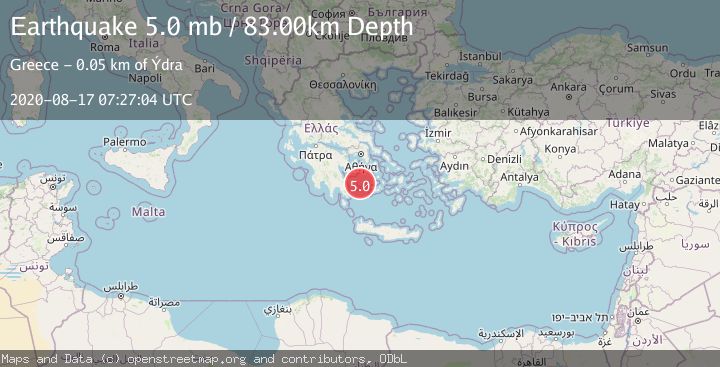 Map of SOUTHERN GREECE