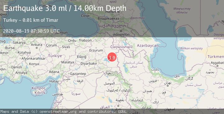 Map of EASTERN TURKEY