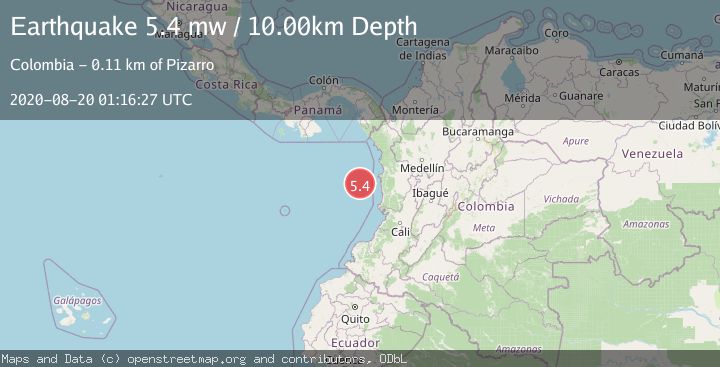 Map of SOUTH OF PANAMA