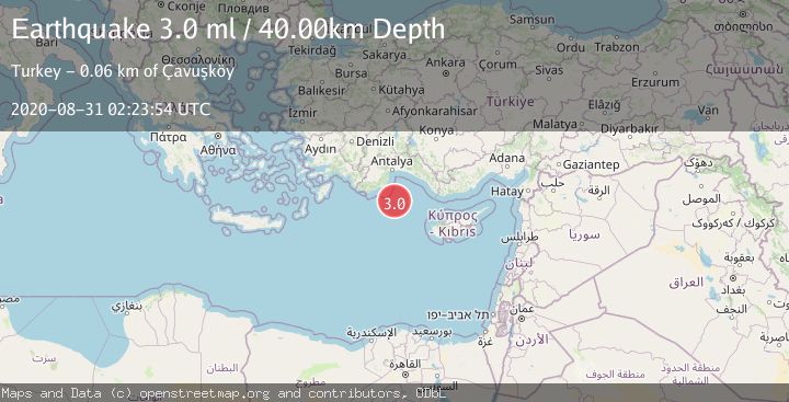 Map of EASTERN MEDITERRANEAN SEA