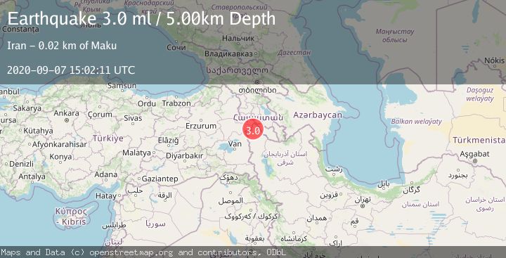 Map of TURKEY-IRAN BORDER REGION