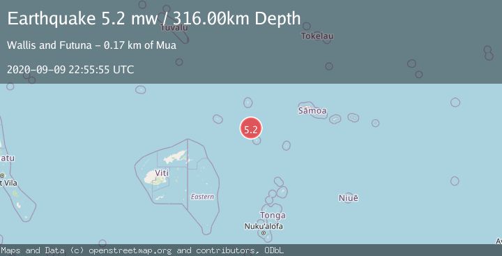Map of SAMOA ISLANDS REGION