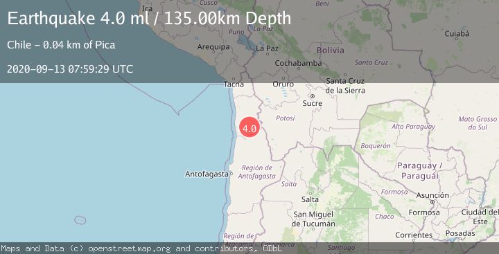 Map of TARAPACA, CHILE