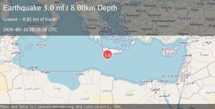 Map of CRETE, GREECE