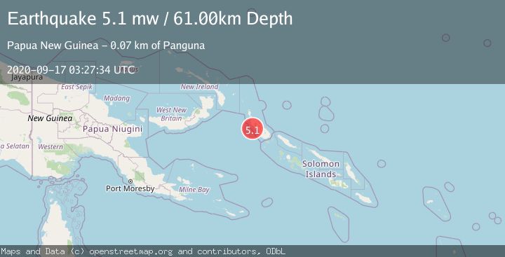 Map of BOUGAINVILLE REGION, P.N.G.
