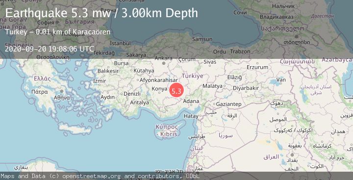 Map of CENTRAL TURKEY