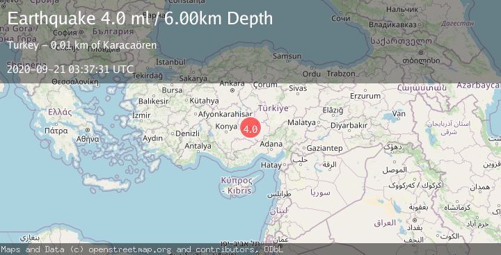 Map of CENTRAL TURKEY