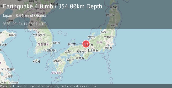 Map of WESTERN HONSHU, JAPAN