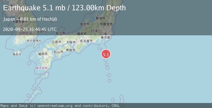 Map of IZU ISLANDS, JAPAN REGION
