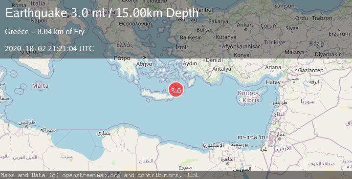 Map of CRETE, GREECE