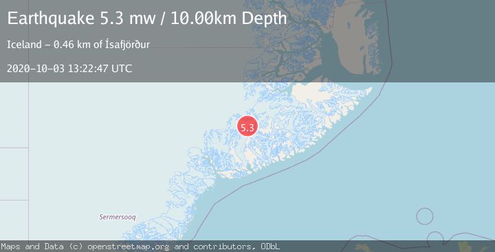 Map of EASTERN GREENLAND