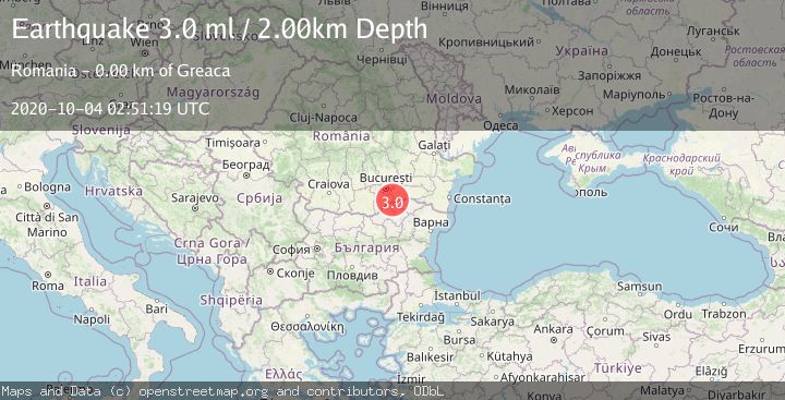 Map of ROMANIA