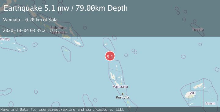 Map of SANTA CRUZ ISLANDS