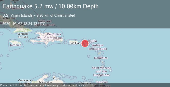 Map of VIRGIN ISLANDS REGION