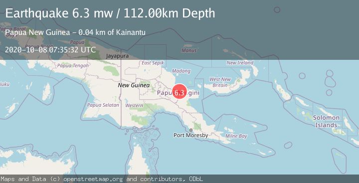 Map of EASTERN NEW GUINEA REG., P.N.G.